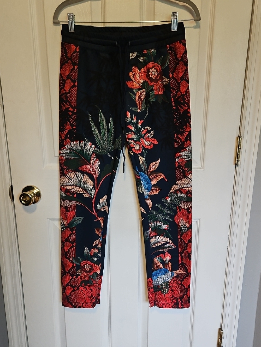 PAM & GELA Fineline Floral Track Pants-sz Small